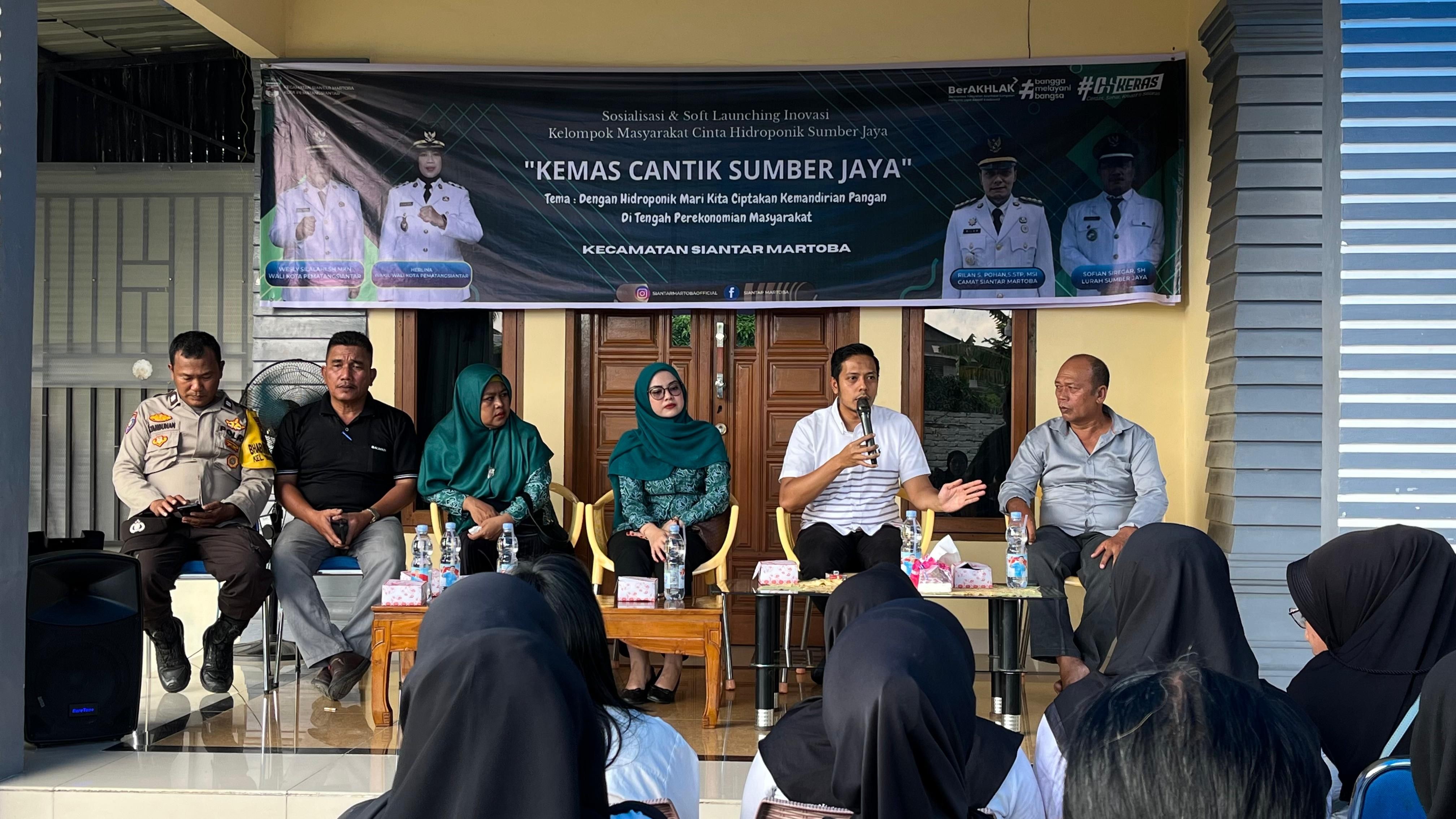 Penutupan Pelatihan Hidroponik sekaligus Soft Launching KEMAS CANTIK Kedua di Sumber Jaya